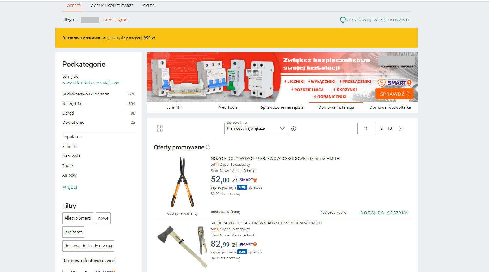  Case Study Kategoria „Budownictwo i akcesoria” na Allegro