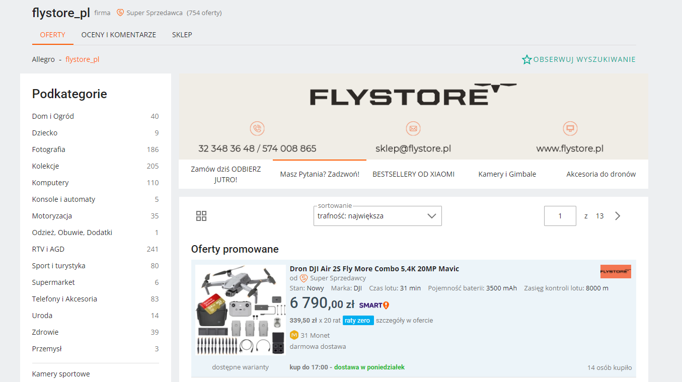  Case study flystore_pl